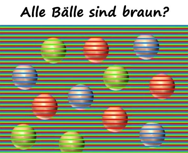 Alle Bälle sind braun?