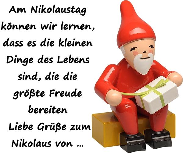 Am Nikolaustag können wir lernen, dass es die kleinen Dinge des Lebens sind, die die größte Freude bereiten! Liebe Grüße zum Nikolaus von 