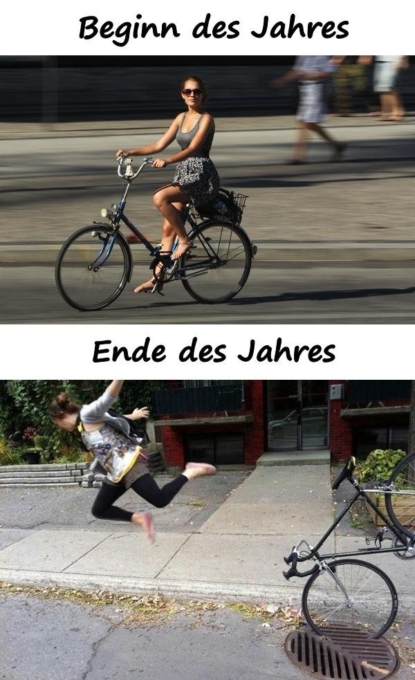 Beginn des Jahres und Ende des Jahres