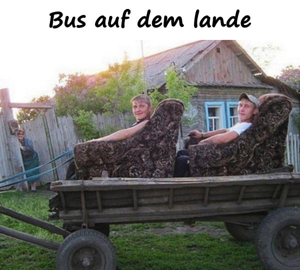 Bus auf dem lande