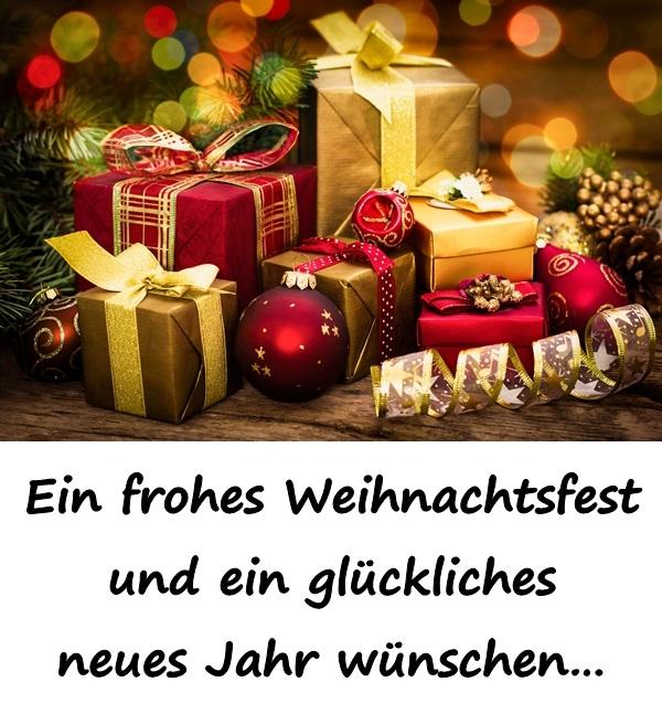 Ein frohes Weihnachtsfest und ein glückliches neues Jahr wünschen