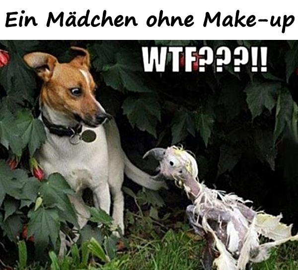 Ein Mädchen ohne Make-up