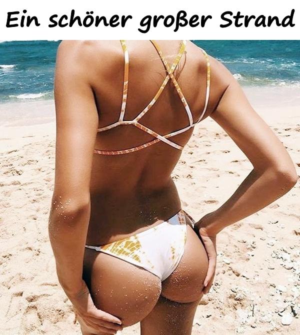 Ein schöner großer Strand