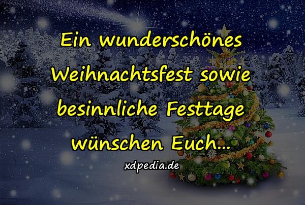 Ein wunderschönes Weihnachtsfest sowie besinnliche Festtage wünschen Euch...