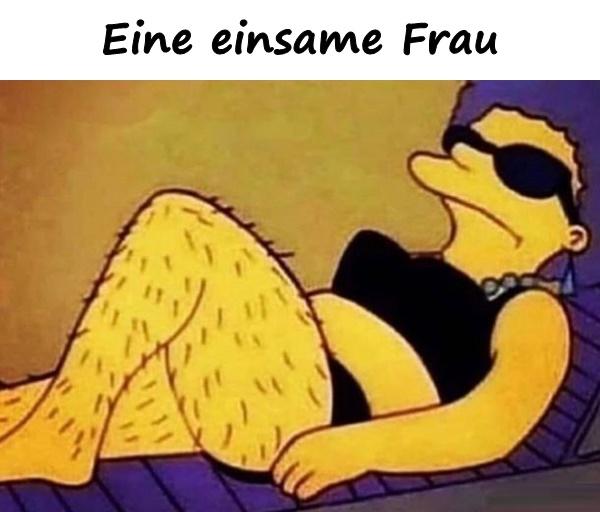 Eine einsame Frau