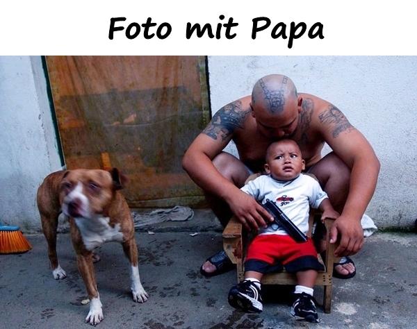 Foto mit Papa