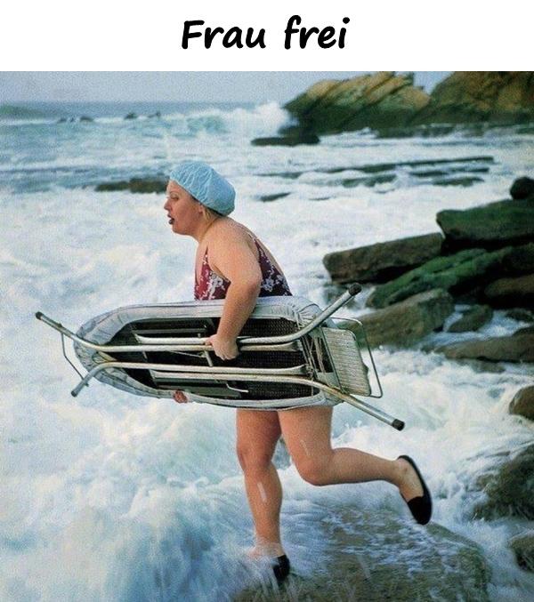 Frau frei