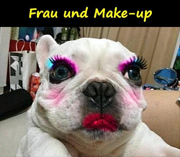 Frau und Make-up