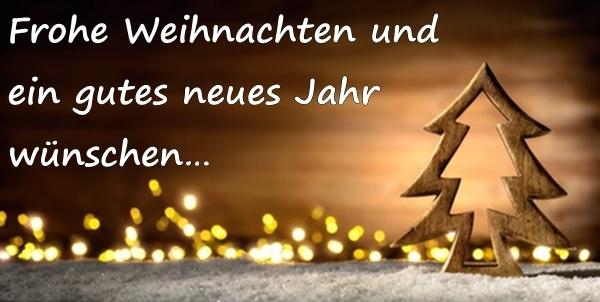 Frohe Weihnachten und ein gutes neues Jahr wünschen