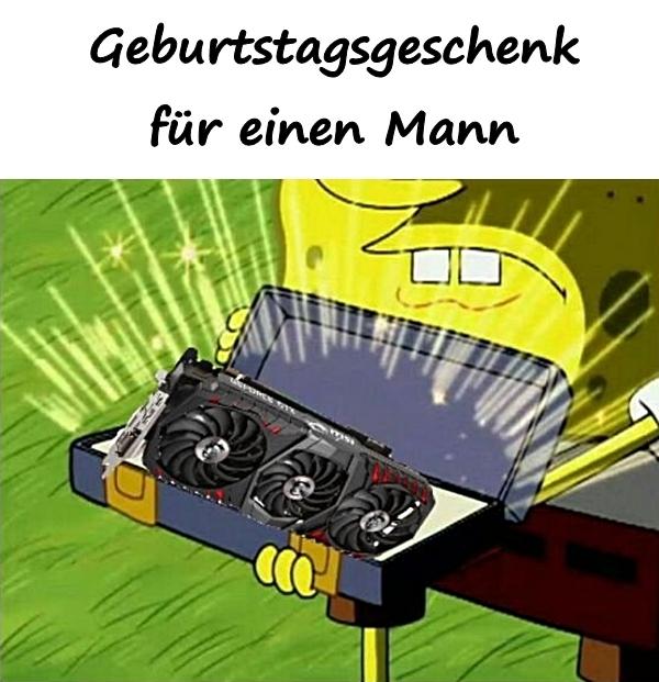 Geburtstagsgeschenk für einen Mann