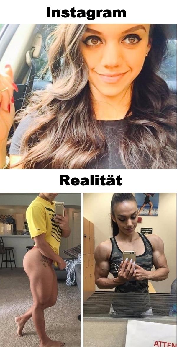 Instagram und Realität