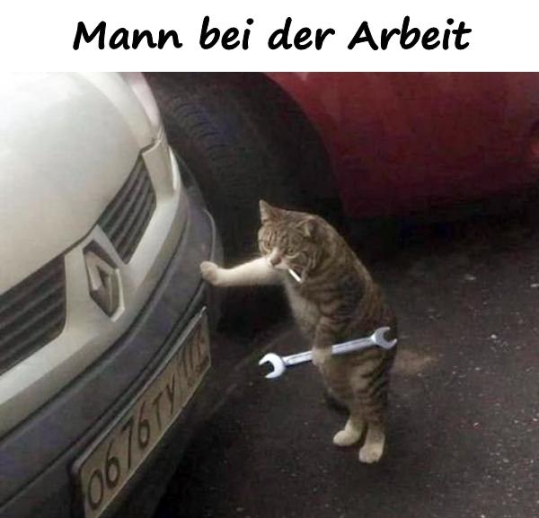 Mann bei der Arbeit