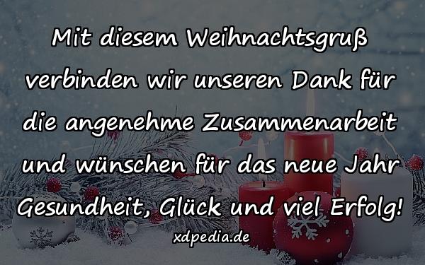 Mit diesem Weihnachtsgruß verbinden wir unseren Dank für die angenehme Zusammenarbeit und wünschen für das neue Jahr Gesundheit, Glück und viel Erfolg!