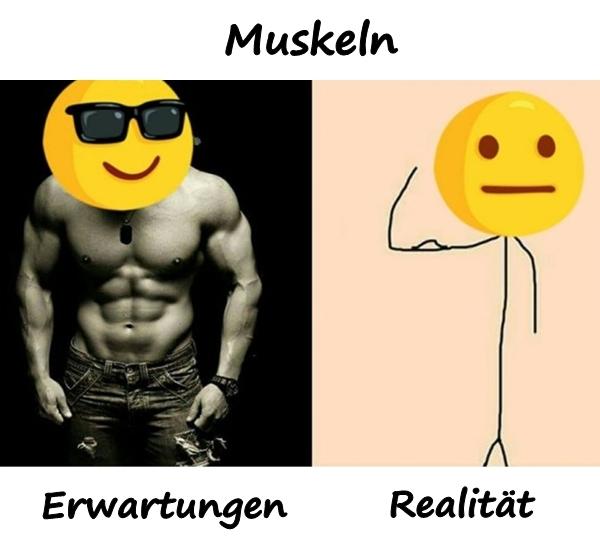 Muskeln - Erwartungen und Realität