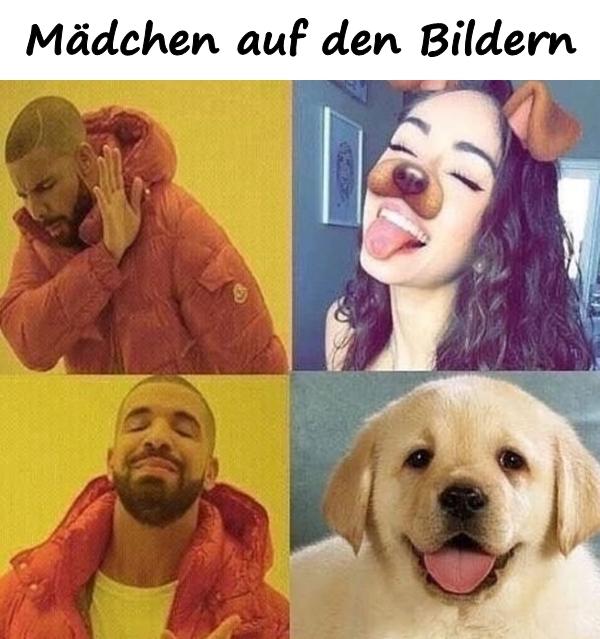 Mädchen auf den Bildern