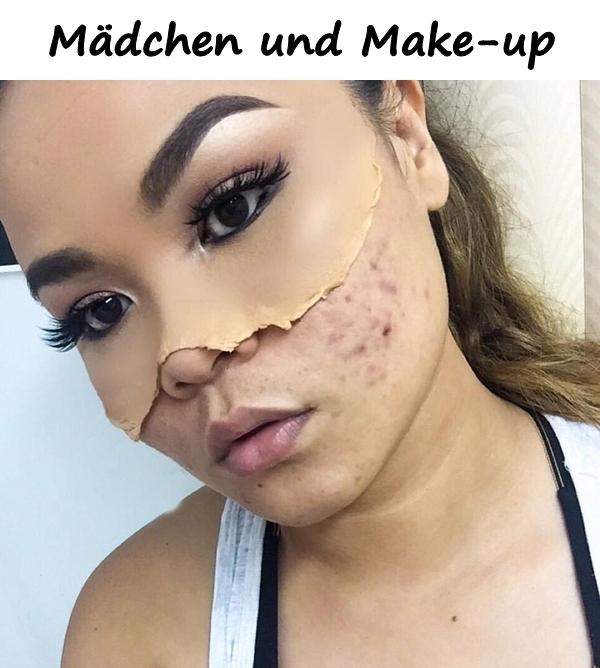 Mädchen und Make-up