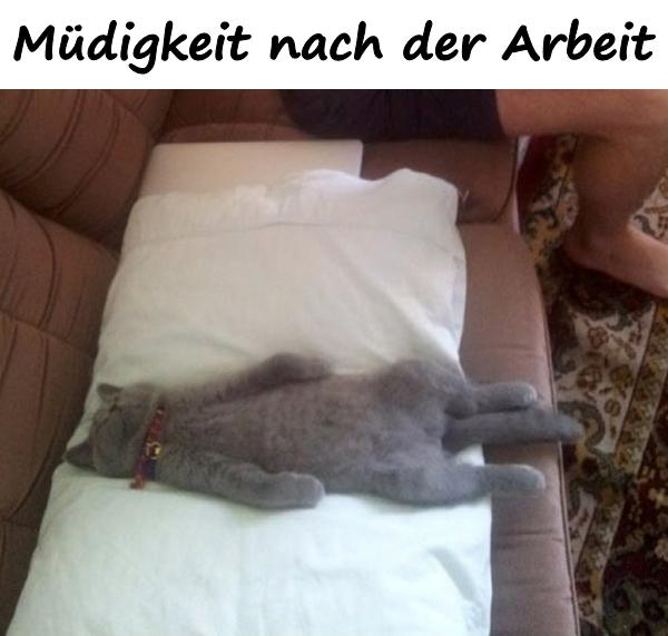 Müdigkeit nach der Arbeit