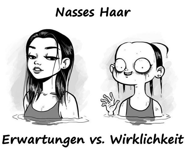 Nasses Haar