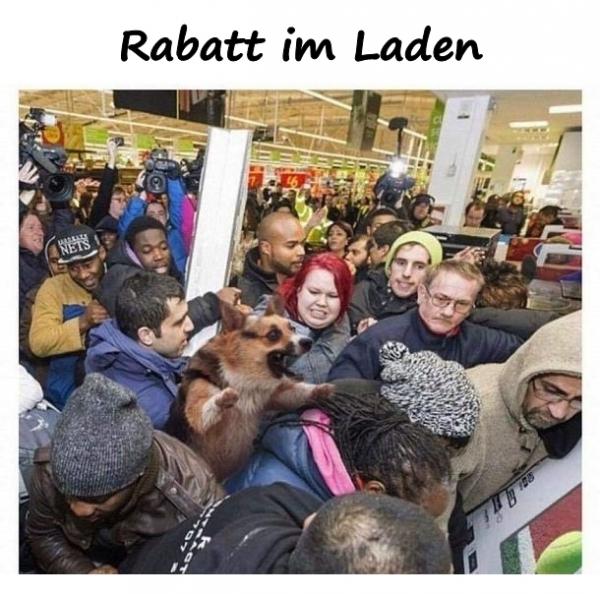 Rabatt im Laden