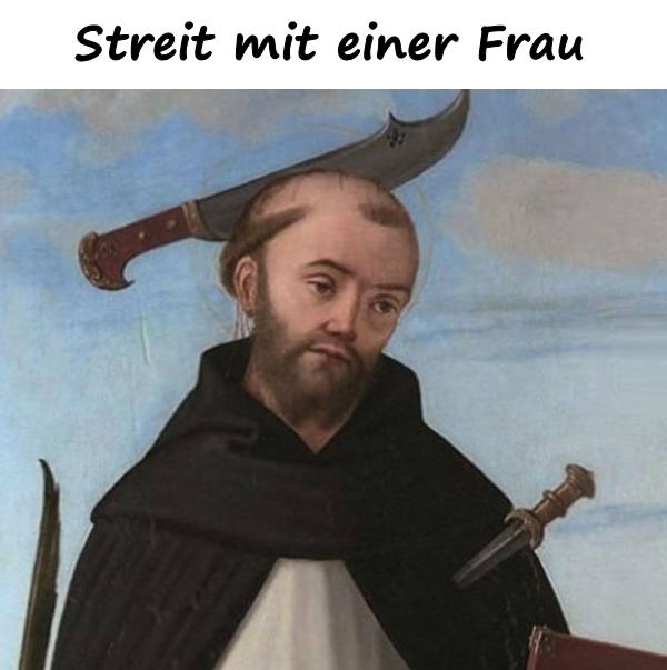 Streit mit einer Frau