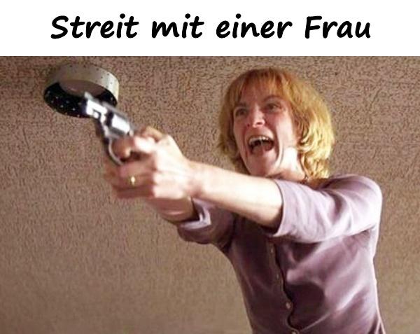 Streit mit einer Frau