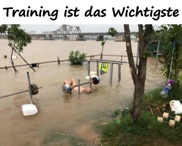 Training ist das Wichtigste