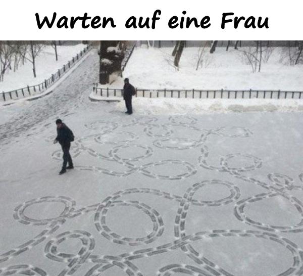 Warten auf eine Frau