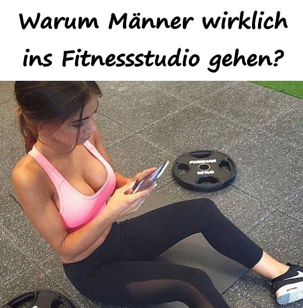 Warum Männer wirklich ins Fitnessstudio gehen?