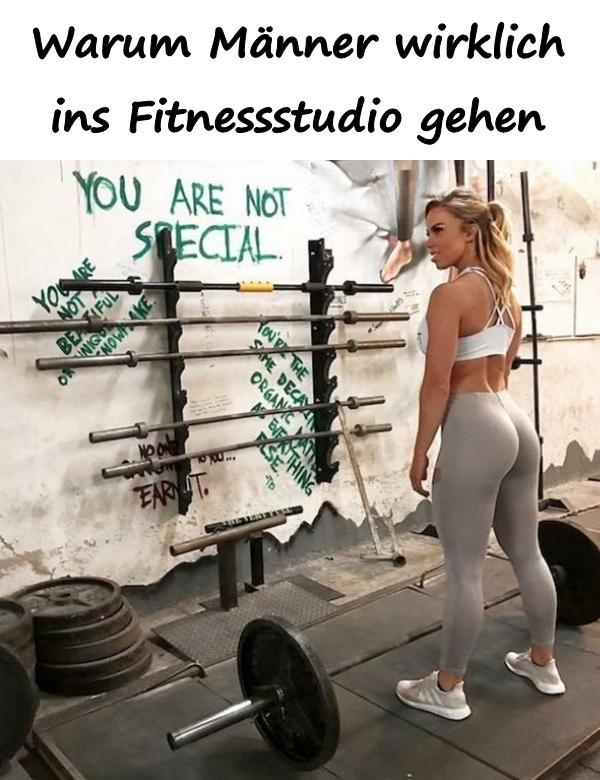 Warum Männer wirklich ins Fitnessstudio gehen