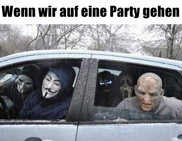 Wenn wir auf eine Party gehen