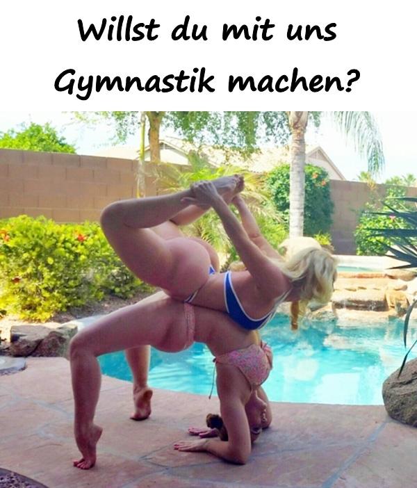 Willst du mit uns Gymnastik machen?