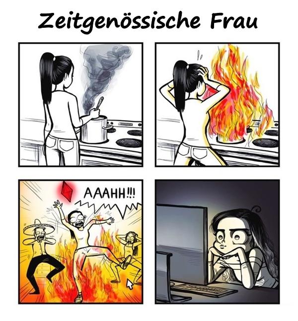 Zeitgenössische Frau