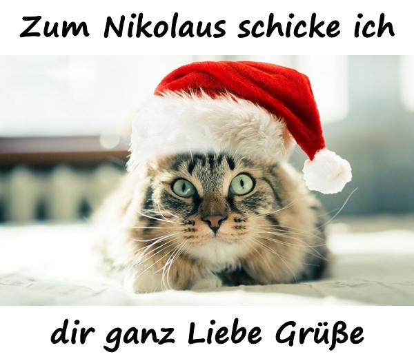 Zum Nikolaus schicke ich dir ganz Liebe Grüße