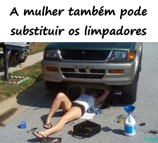 A mulher também pode substituir os limpadores