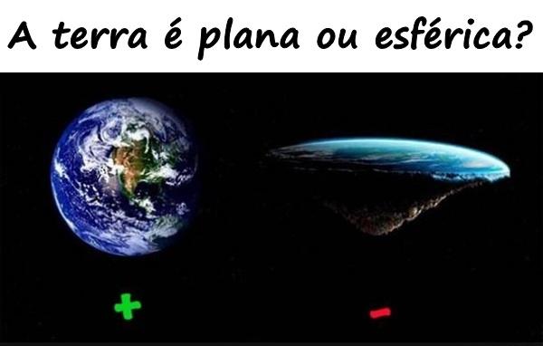 A terra é plana ou esférica?