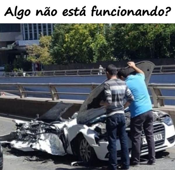 Algo não está funcionando?