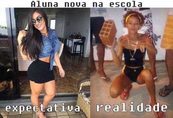 Aluna nova na escola - expectativa e realidade