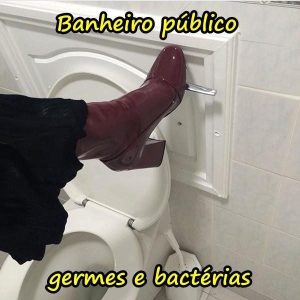 Banheiro público - germes e bactérias