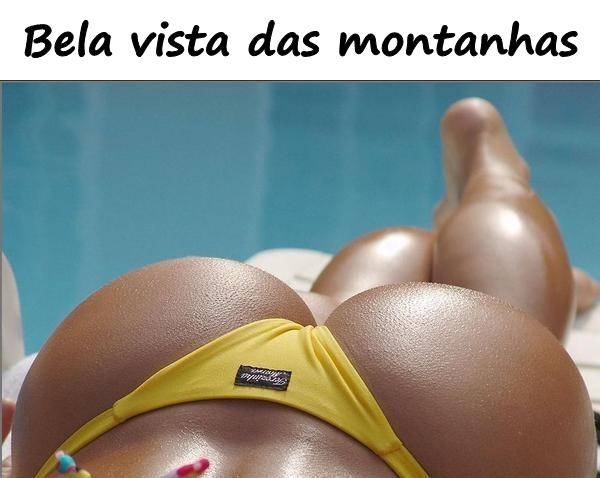 Bela vista das montanhas