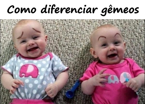 Como diferenciar gêmeos