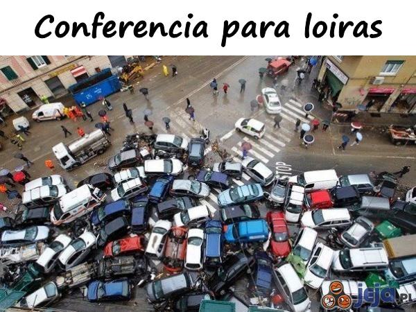 Conferência para loiras