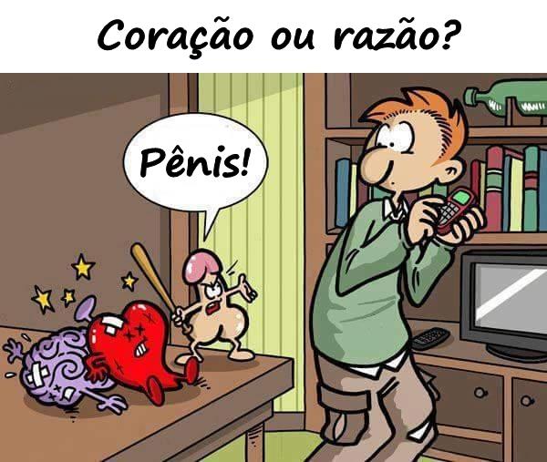 Coração ou razão? Pênis!