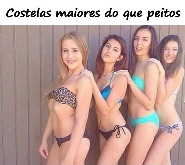 Costelas maiores do que peitos