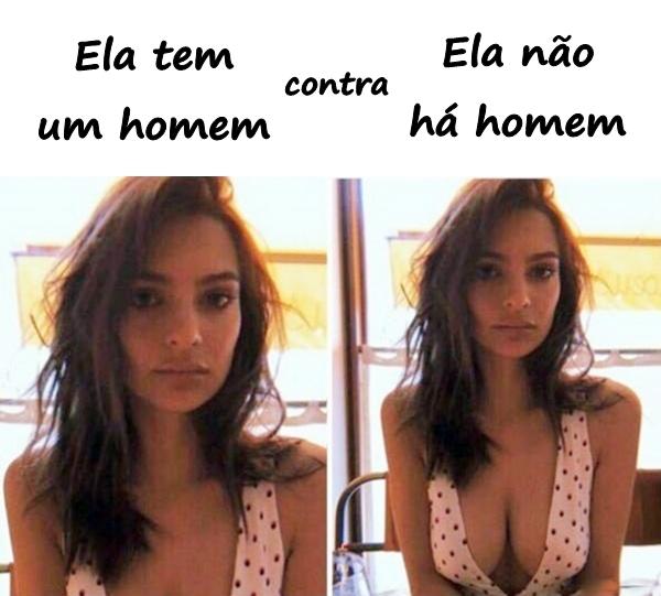 Ela tem um homem contra ela não há homem