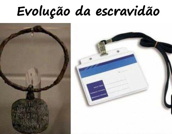 Evolução da escravidão