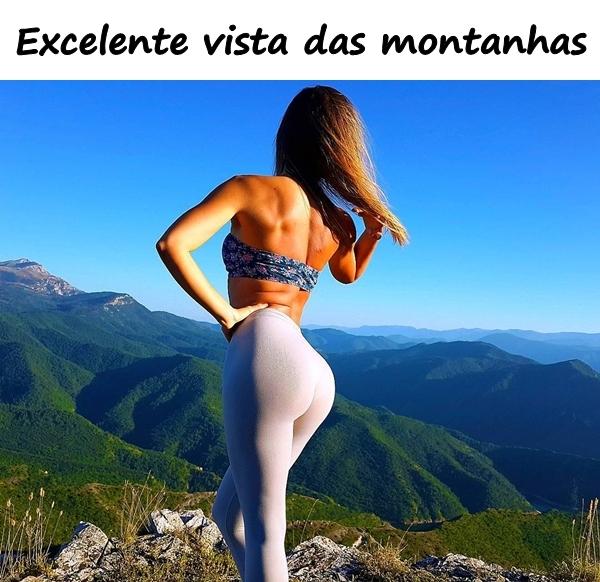 Excelente vista das montanhas