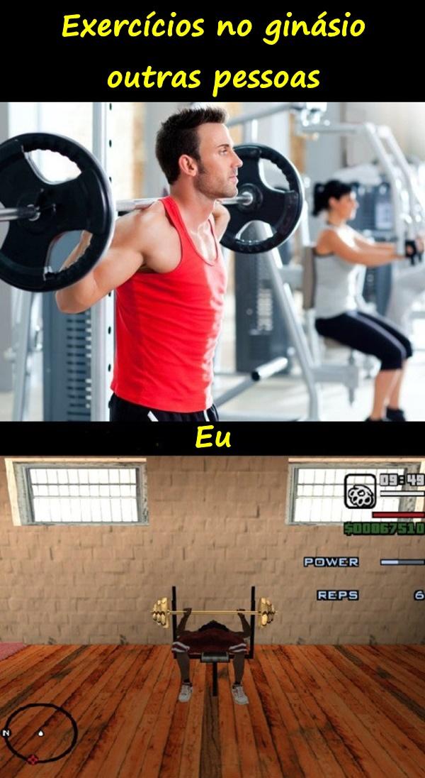 Exercícios no ginásio