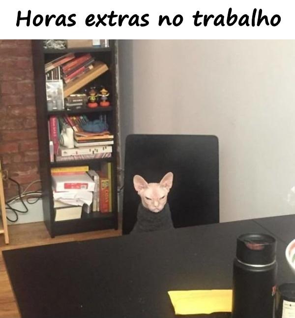 Horas extras no trabalho