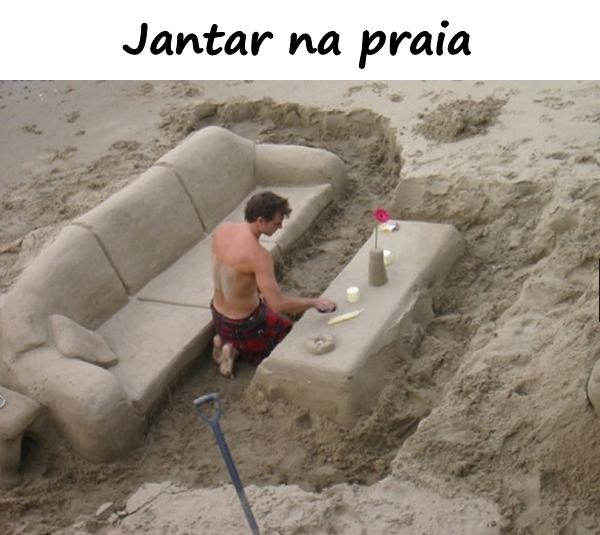 Jantar na praia