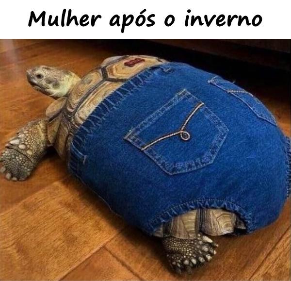 Mulher após o inverno